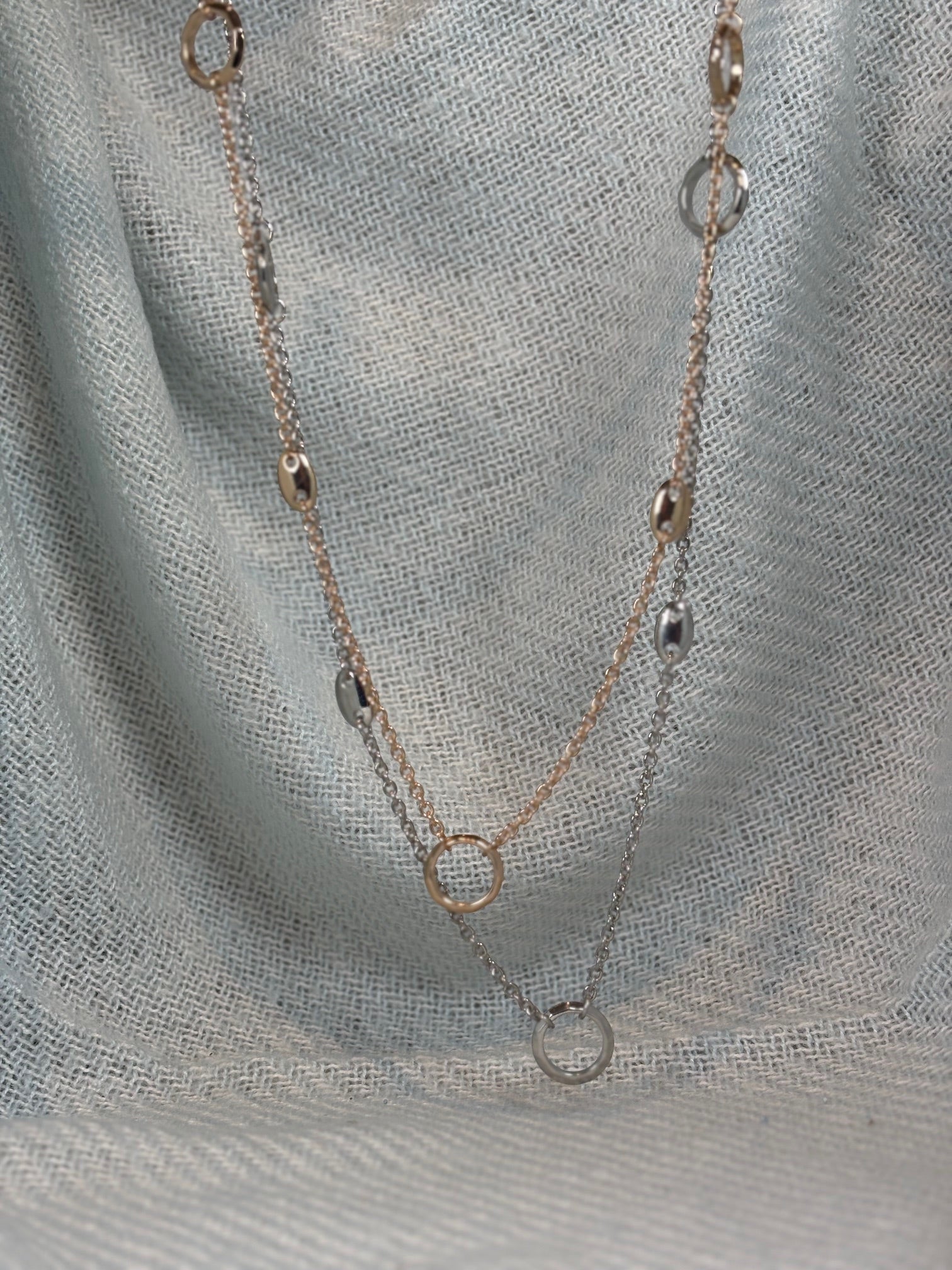 Golden Capsule Station Chain Necklace