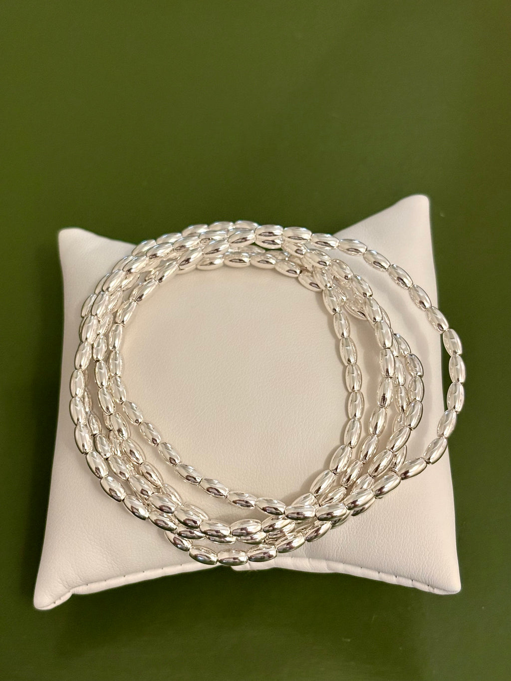 Rice bead stretch bracelet set