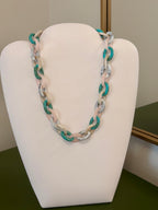 Coastal Teal Link Necklace