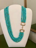 Gilded Teal Necklace