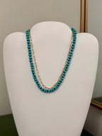 Blueberry Beads Paperclip Necklace