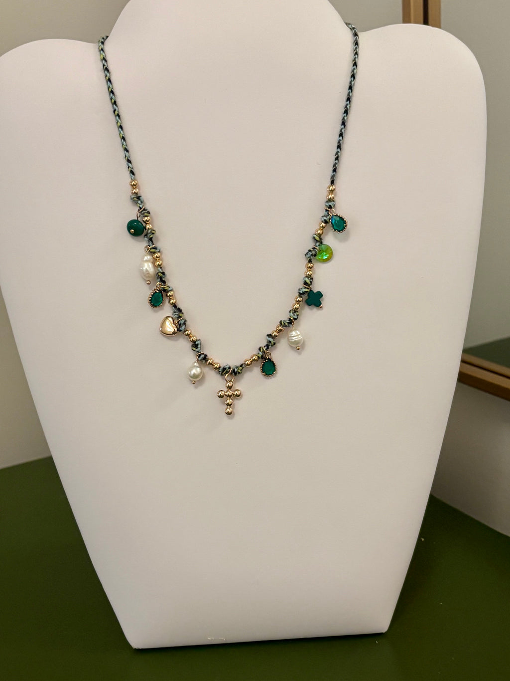 Gathered Green Blessings Necklace