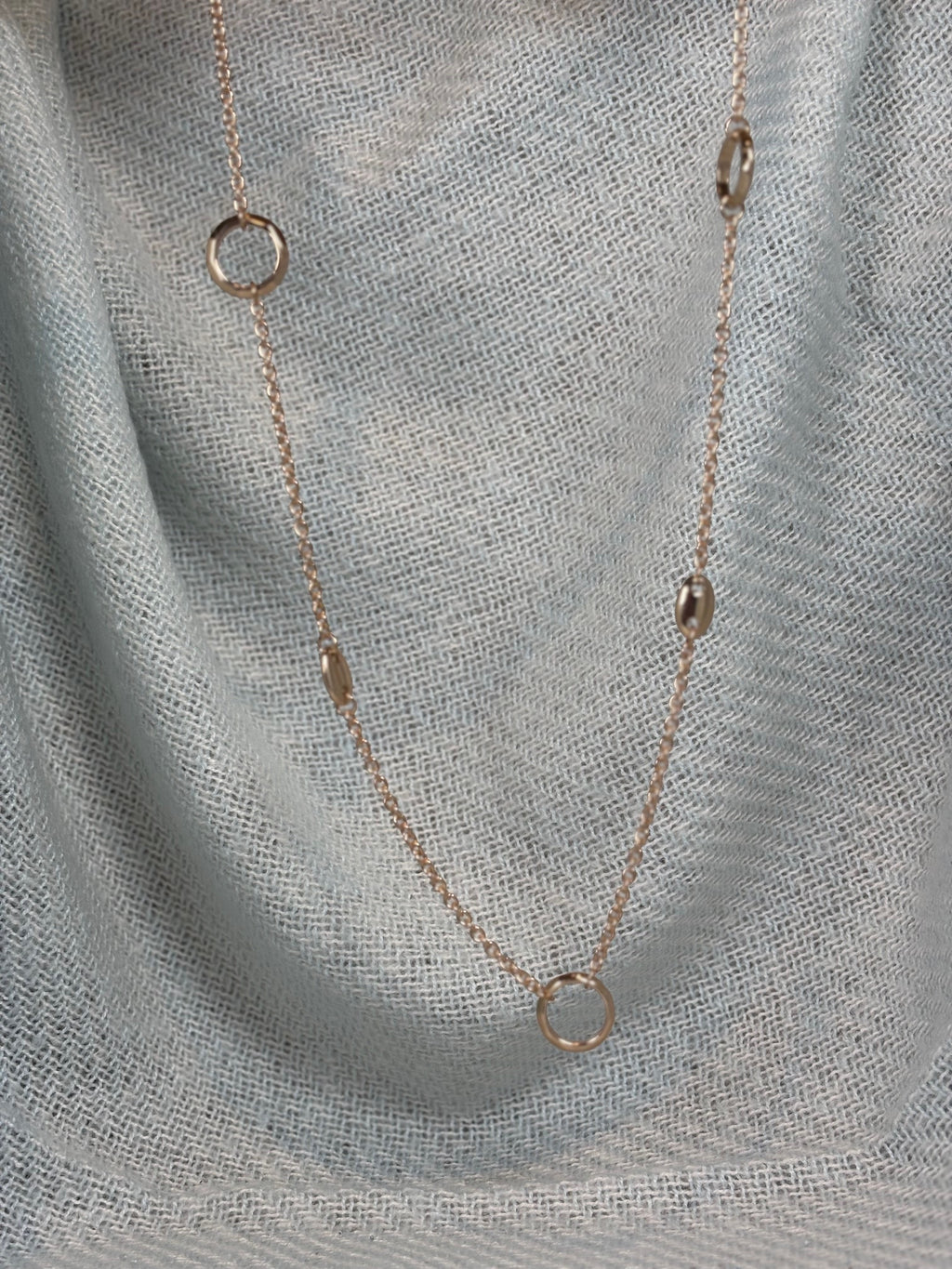 Golden Capsule Station Chain Necklace