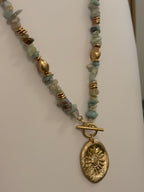 Sunny Flower Medallion Necklace