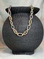 Gold Mariner Link with Silver Accent Links Necklace
