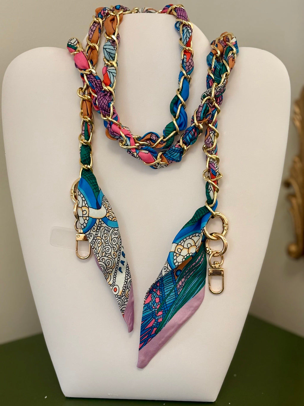 Crossbody Phone Holder with Scarf