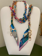 Crossbody Phone Holder with Scarf