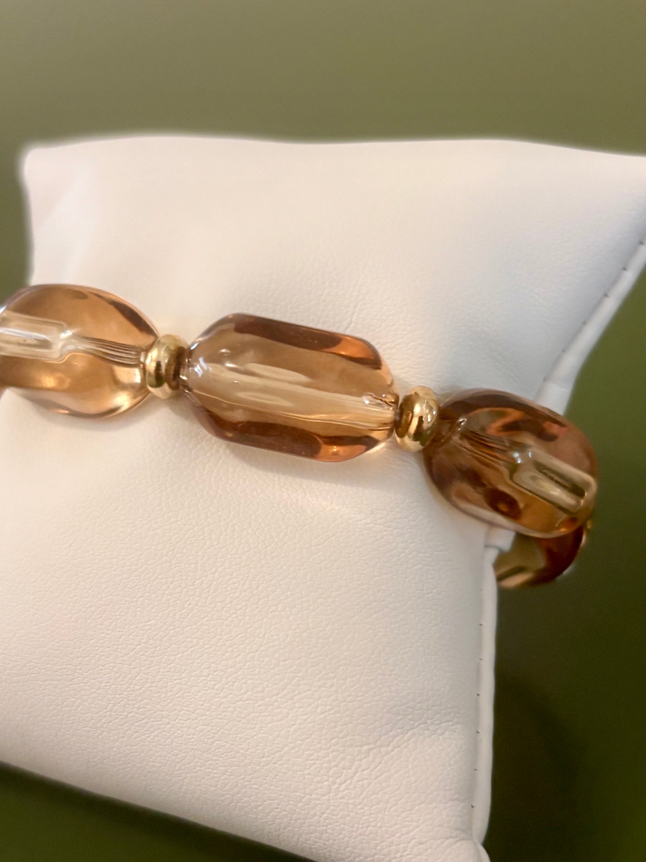 Apricot Glow Stretch Bracelet