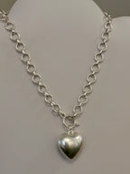 Silver Heart Charm Necklace