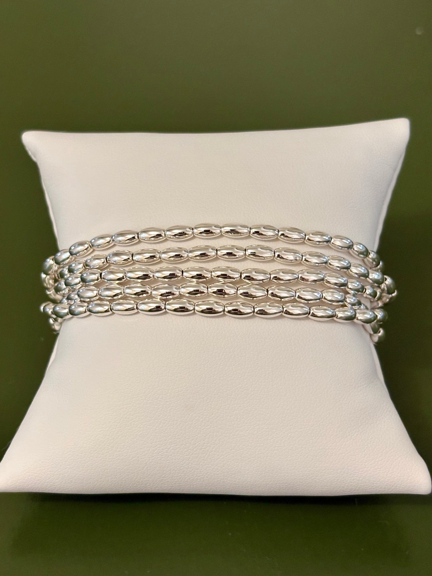Rice bead stretch bracelet set