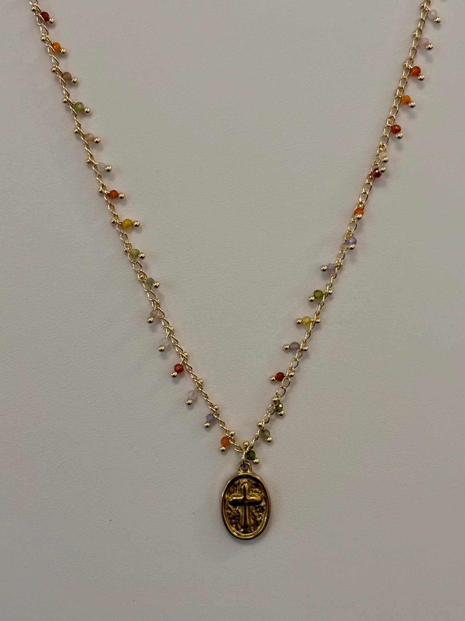 Wildflower Cross Necklace