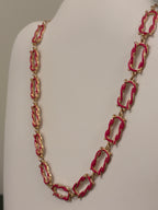 Cabana Pink Chain Necklace