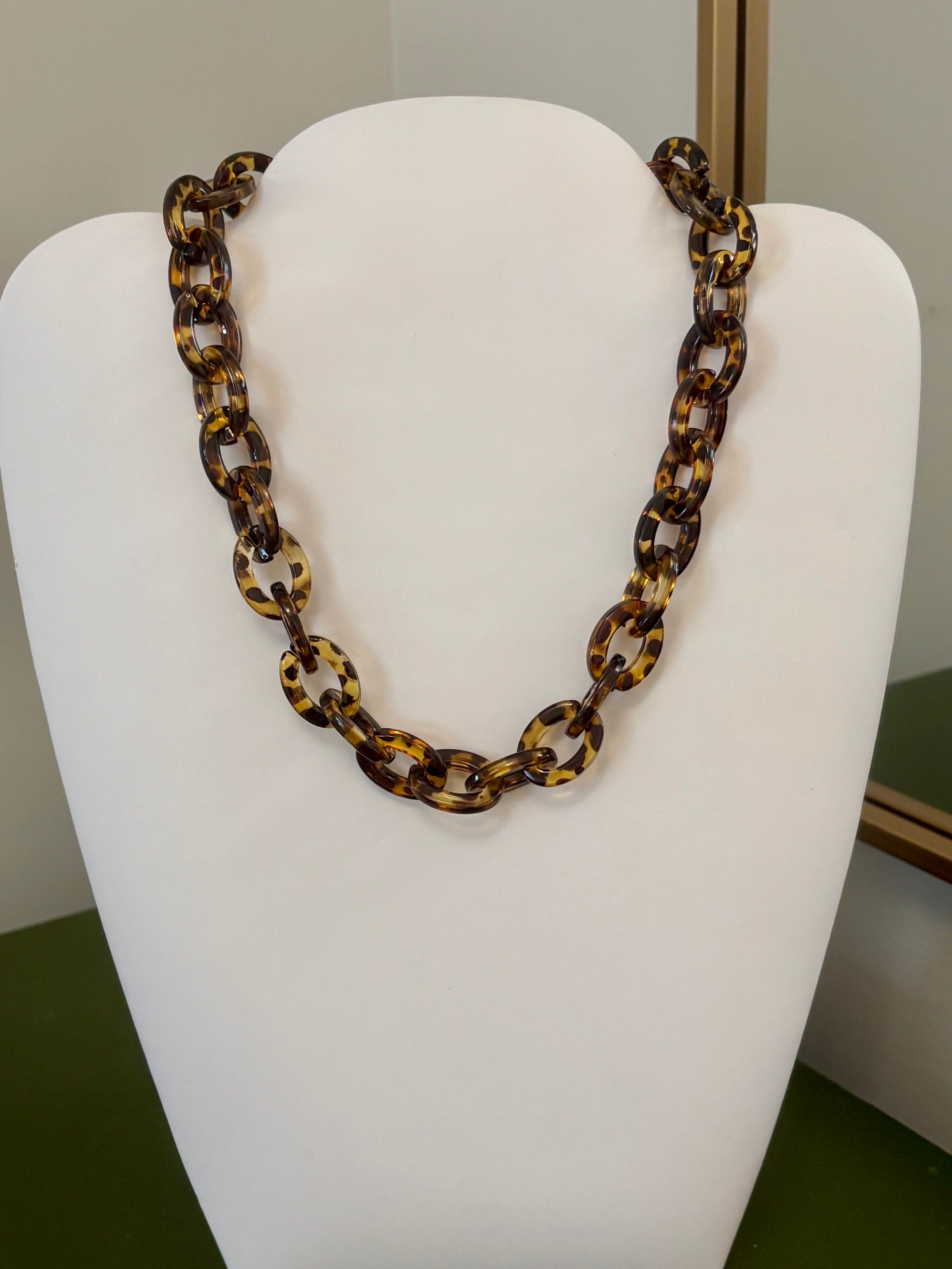 Tortoise Link Necklace