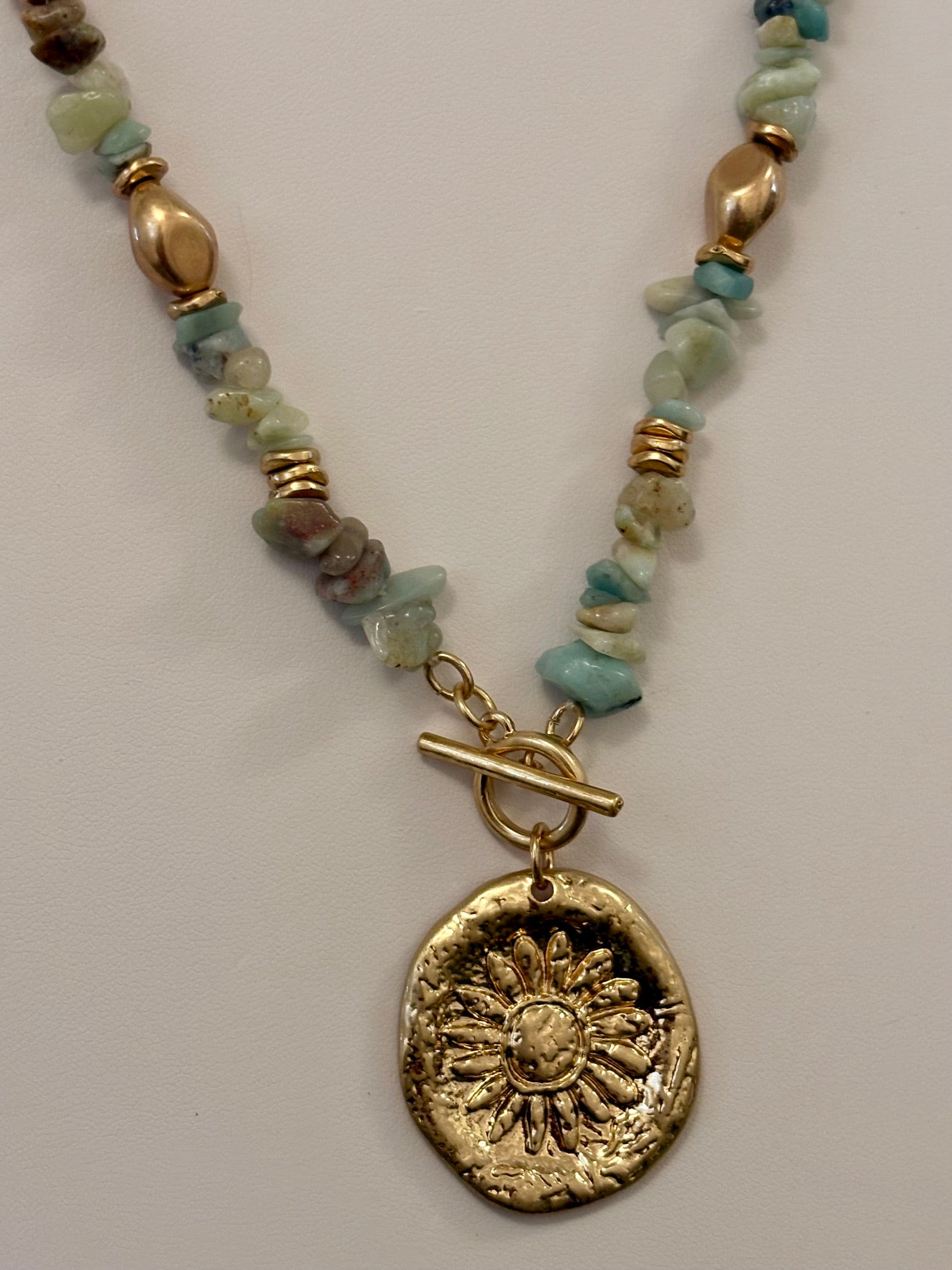 Sunny Flower Medallion Necklace