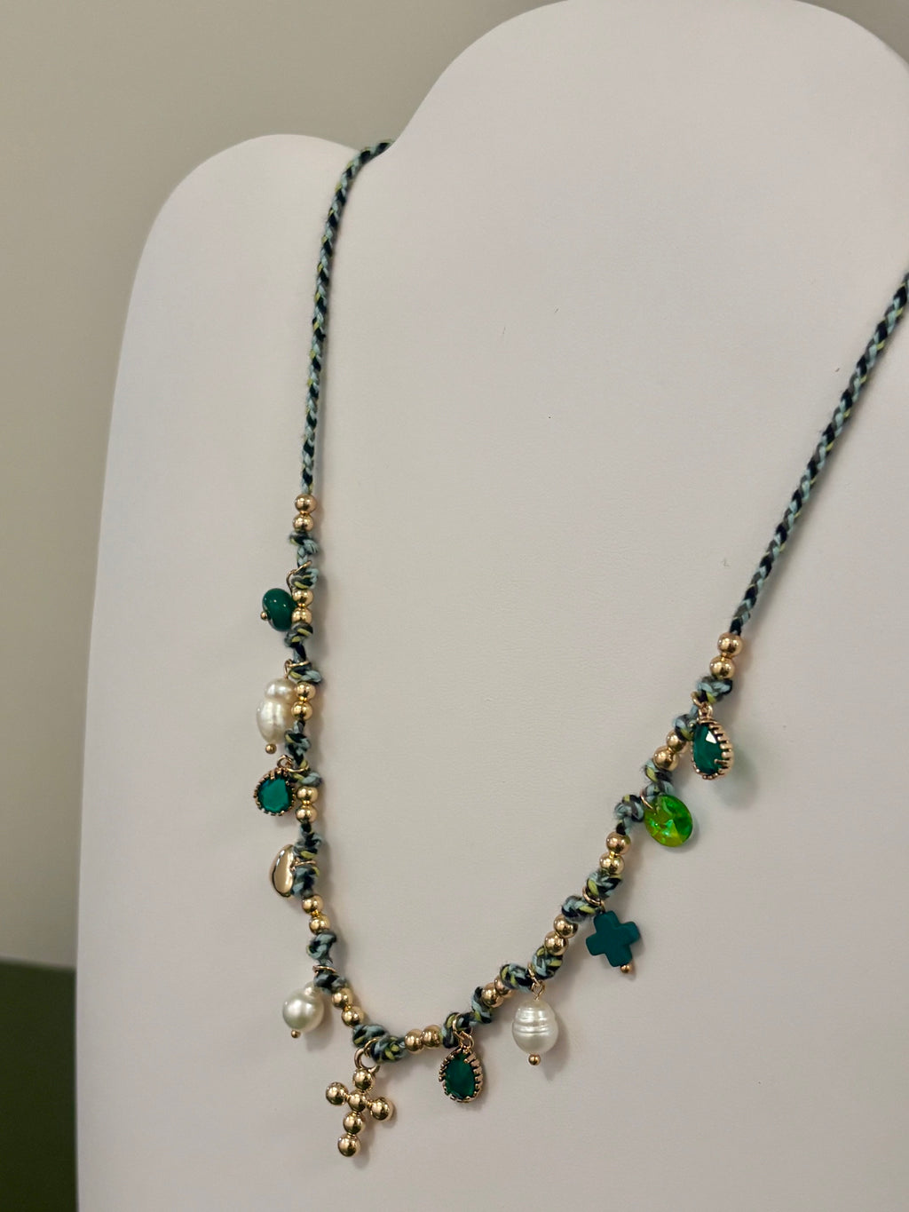 Gathered Green Blessings Necklace