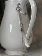 Silver Capsule Station Chain Necklace