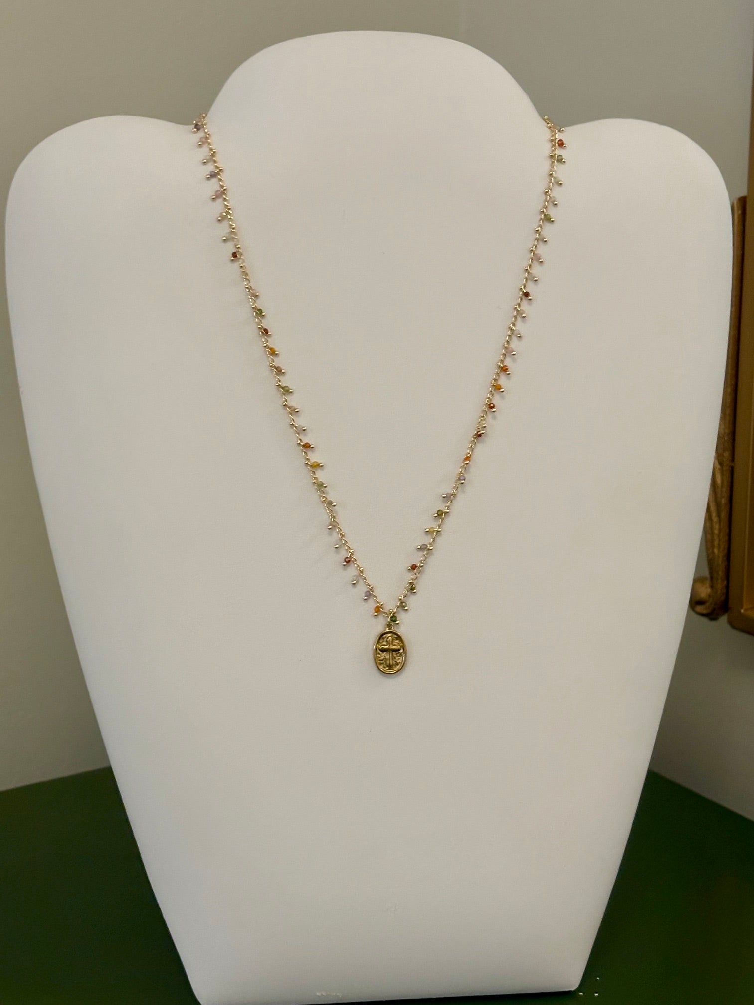 Wildflower Cross Necklace