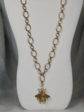 28 inch chain with bee pendant