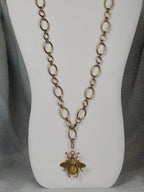 28 inch chain with bee pendant
