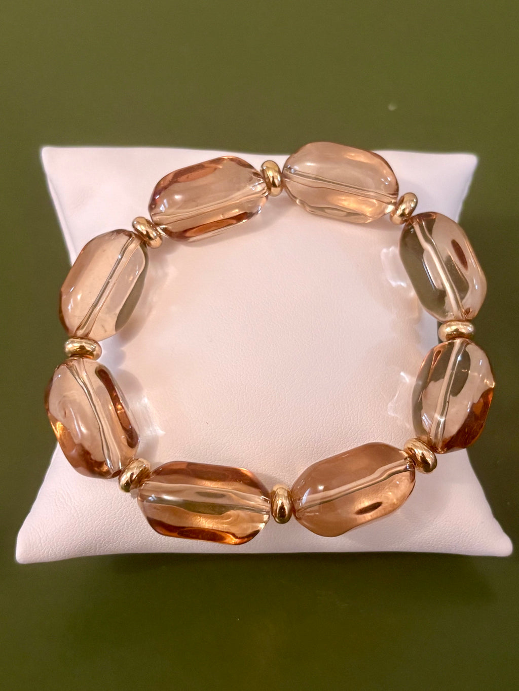 Apricot Glow Stretch Bracelet