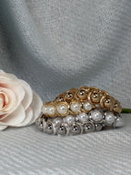 Gold Ball with Gold Surround Stretch Bracelet