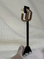 Gold Partial Link (C shape) Earrings