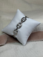 Anchor Link Silver Cuff Bracelet