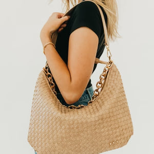 Sienna Slouchy Woven Shoulder Bag