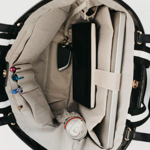 Woven Tiffany Organizer Tote Bag